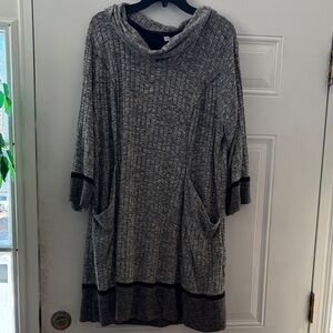 Robbie Bee Gray Knit Dress